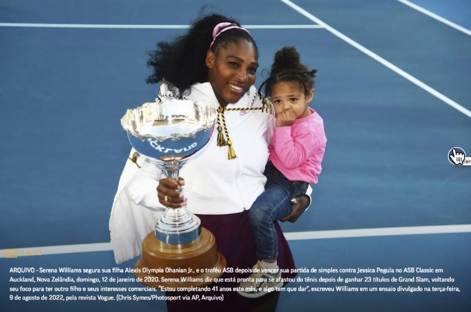 Não, você realmente não pode ter tudo – pelo menos, não tudo ao mesmo tempo. Serena Williams se aposenta para ter o segundo filho. 